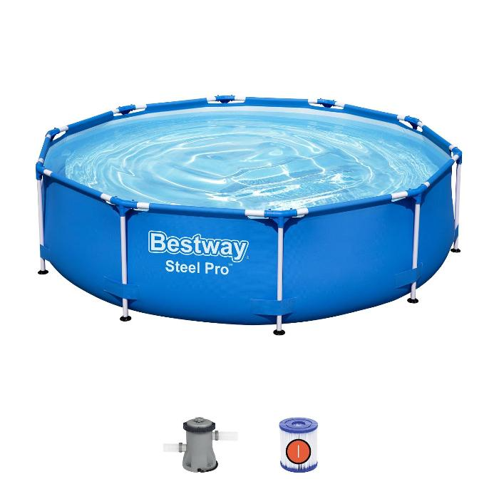 Каркасный бассейн Bestway 56679 BW, Steel Pro 305х76см, 4678л, фильтр-насос фото 2